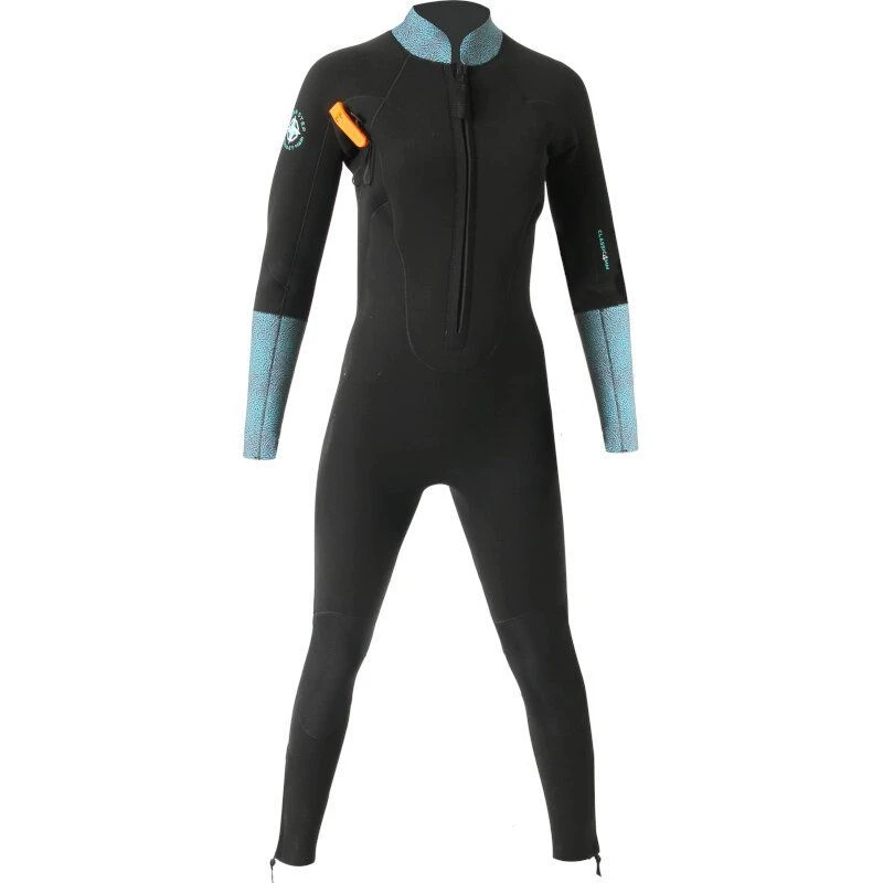 CRESS Magasin -CRESS Magasin combinaison longe cote femme ocean step classic dual zip noir vert 4mm