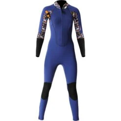 Combinaison Longe Cote Femme Ocean Step Optimizer Motifs Bleu 3 Mm