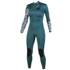 Combinaison Surf Femme Soöruz Divine FrontZip 4/3mm Bleu -CRESS Magasin combinaison surf femme sooruz divine frontzip 4 3mm bleu 3