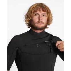 Billabong Shorty Surf Homme Absolute FrontZip Noire 2/2mm 2023 -CRESS Magasin combinaison surf homme absolute backzip noire 32mm 5