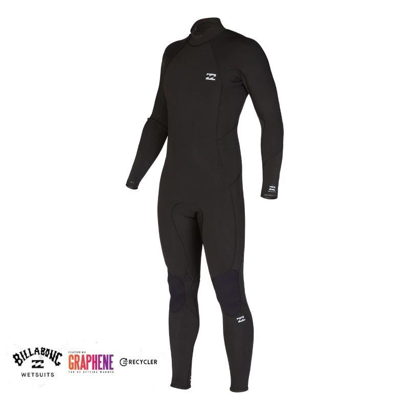 Billabong Combinaison Surf Homme Billangong Absolute BackZip Noire 4/3mm 2023 1 Billabong Combinaison Surf Homme Billangong Absolute BackZip Noire 4/3mm 2023