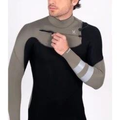 Combinaison Surf Homme Hurley Advant FrontZip Kaki 4/3mm 2023 -CRESS Magasin combinaison surf homme hurley advant frontzip noire 4 3mm 2023 3