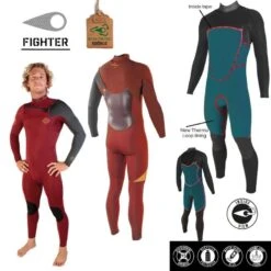Combinaison Surf Homme Soorüz FrontZip Fighter Rouge 4/3mm 2023 -CRESS Magasin combinaison surf homme sooruz frontzip fighter rouge 4 3mm 2023 4