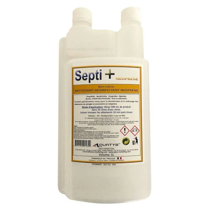Désinfectant - Bactéricide Combinaison SEPTI+ NEO 5L 1 Désinfectant - Bactéricide Combinaison SEPTI+ NEO 5L