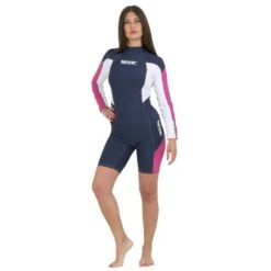 Lycra ML Seac Evo Femme Bleu/Rose -CRESS Magasin lycra ml seac evo femme bleu 3