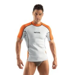 Lycra Néoprène MC Seac Fit Homme Blanc/orange 2mm