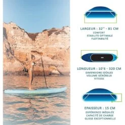 Paddle Gonflable WATTSUP BREAM 10'6" Avec Siege Et Pagaie Convertible Kayak -CRESS Magasin paddle gonflable wattsup bream 10 6 avec siege et pagaie convertible kayak 5