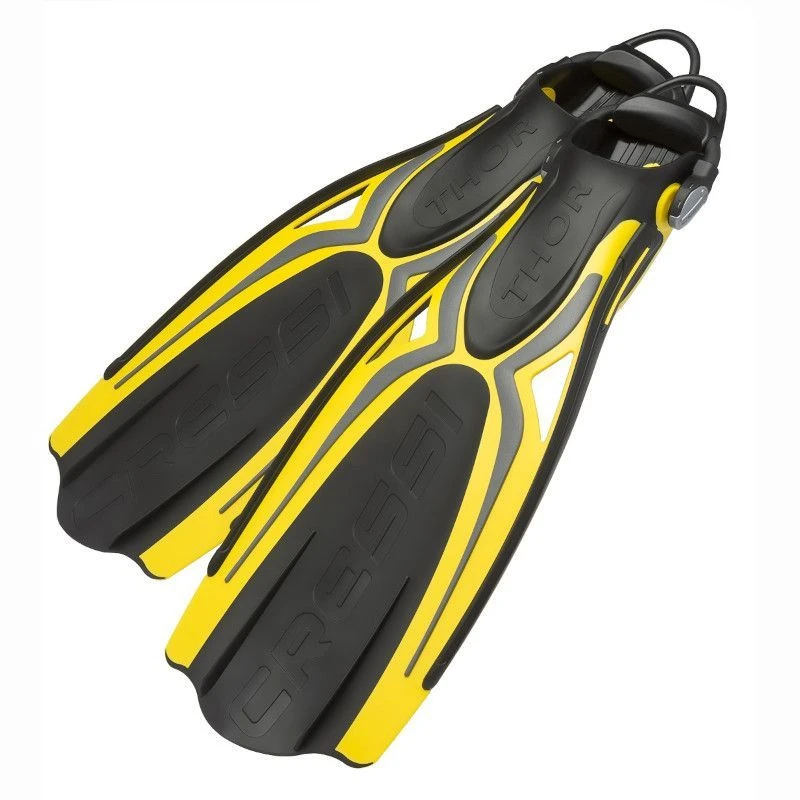 Palmes Plongée Réglables Cressi Thor EBS Jaune 1 Palmes Plongée Réglables Cressi Thor EBS Jaune