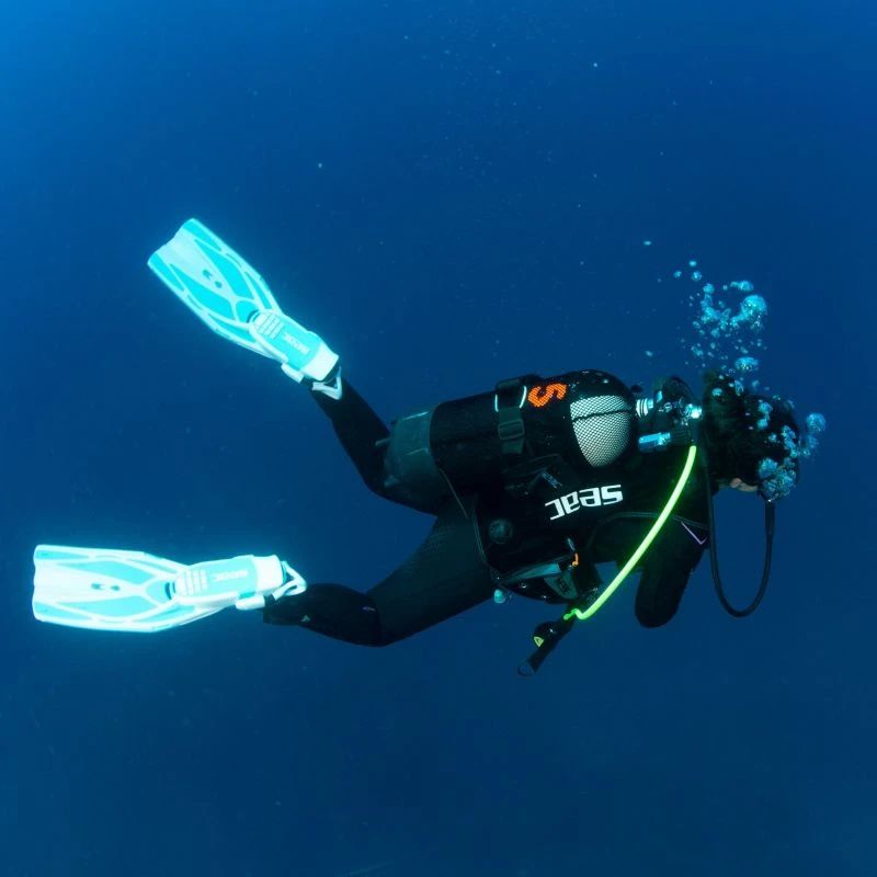 Palmes Réglables Seac F1 S Bleu Claire 2 Palmes Réglables Seac F1 S Bleu Claire – Image 2