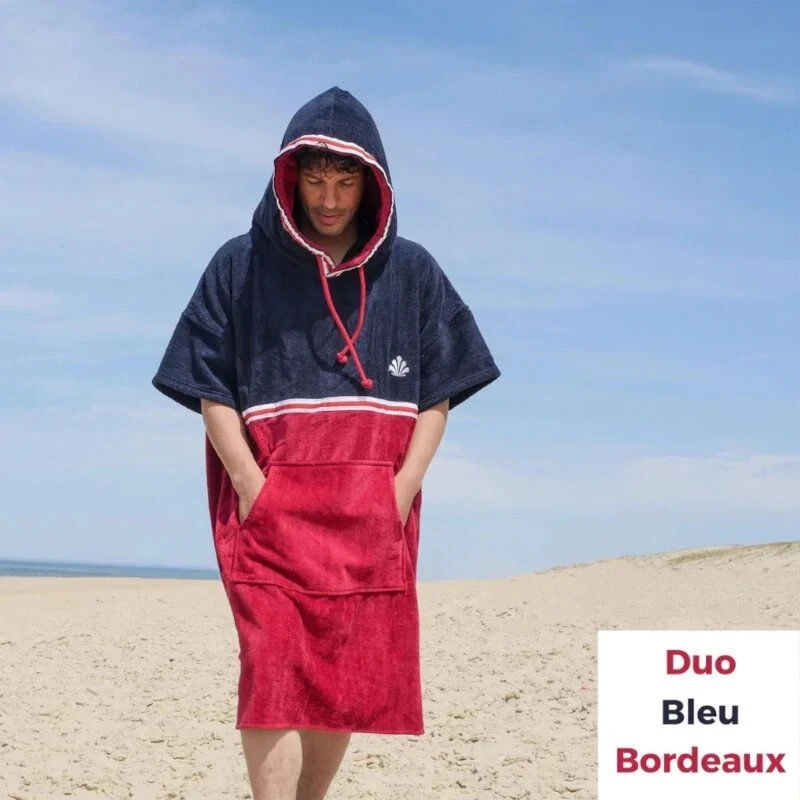 Poncho Surf Adulte Saint Jacques Wetsuits Duo Bleu/Bordeaux 1 Poncho Surf Adulte Saint Jacques Wetsuits Duo Bleu/Bordeaux