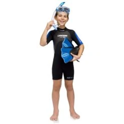 Shorty Enfant Noir/Bleu Cressi Med X 2,5mm -CRESS Magasin shorty enfant noir bleu cressi med x 2 5mm 4