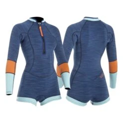 Shorty Femme LS MDNS Naiad Bleu/Orange -CRESS Magasin shorty femme ls mdns naiad bleu orange 2